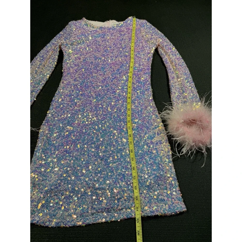 New‎ Fashion Nova Sheri Sequin Pink Mini Dress Size XL